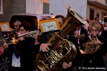  Procesión sin presencia policial en Ojos de Garza (Foto TA)
